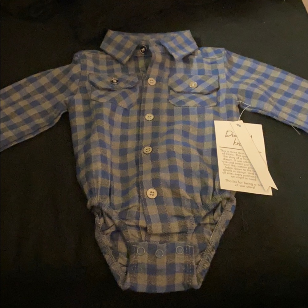 Long sleeve button up/onesie (little boys)